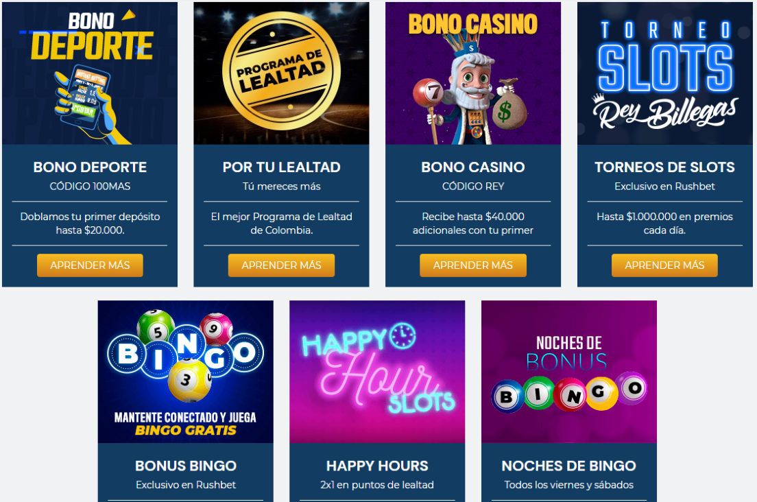 Casino Rushbet: Comienzo del juego